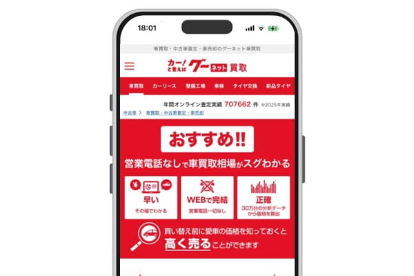 グーネットは軽自動車買取連絡も担当者のみでおすすめ