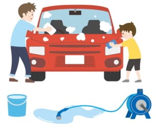 査定前には外装や内装の清掃をする